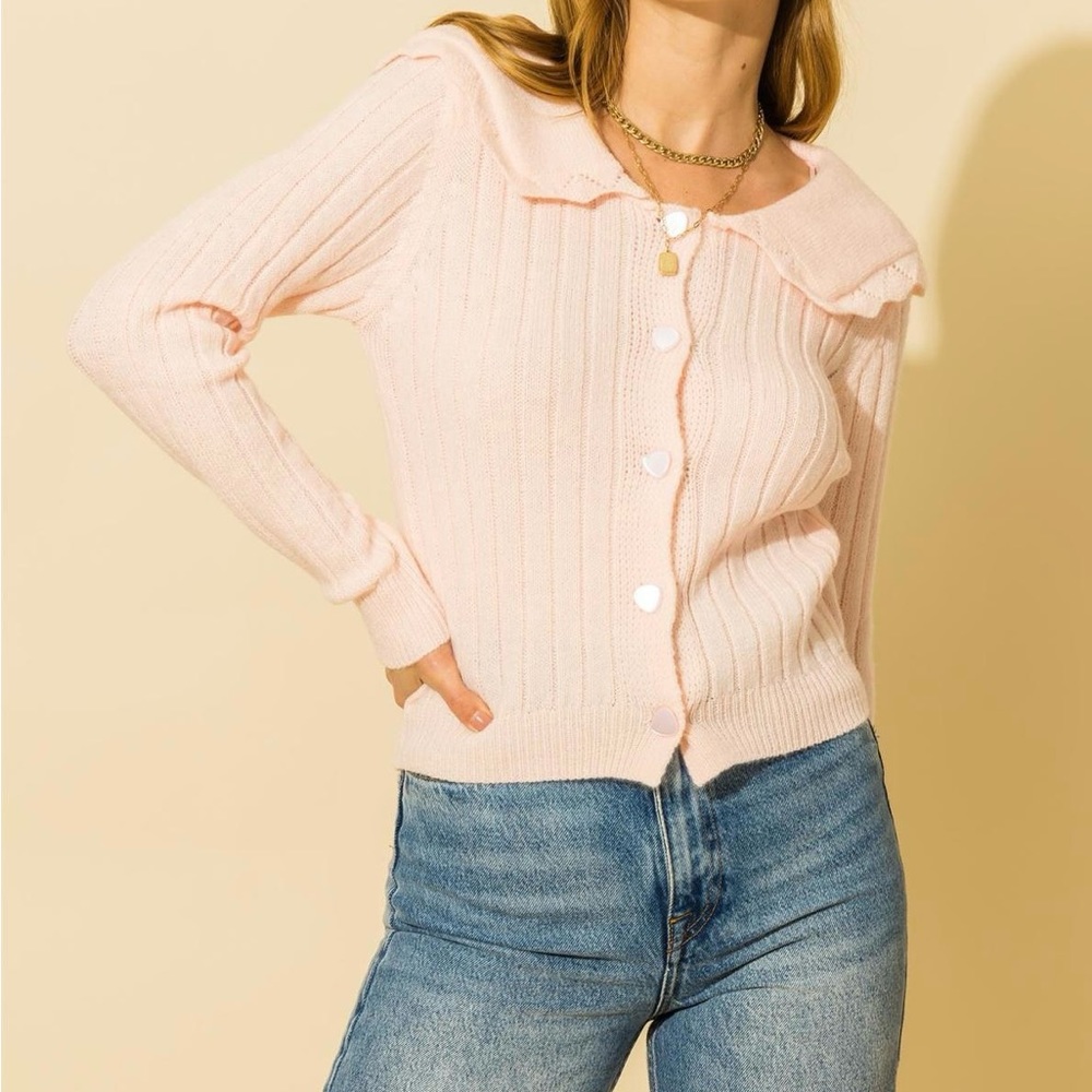 Peter Pan Collar Cardigan